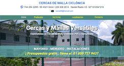 Desktop Screenshot of cercasdemalla.com.mx