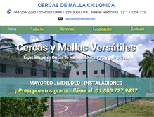 Tablet Screenshot of cercasdemalla.com.mx
